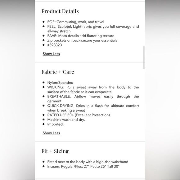 Athleta Delancey Moto Tight Black XS - Picture 7 of 8